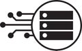 web hosting vector icon . Royalty Free Stock Photo