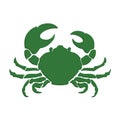 Green Crab illustration vector design. seafood design. eps2