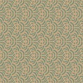 Seamless organic rhomb wallpaper. Ornamental repeating pattern. Tile diamond - shaped rapport, brown and green texture. Vector