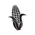 vector illustration of creative Corn design. corn food flat icon. Royalty Free Stock Photo