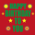 Art - Happy Birthday to You - HBD Card