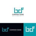 Letter BDF Logo Design Template Royalty Free Stock Photo