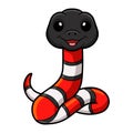 Cute milk snake or milksnake cartoon