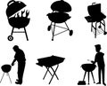 Grilling silhouette Set