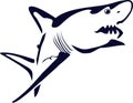 Shark Fish Shilhouette Animal Vector