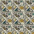 Creative ethnic style vector seamless pattern. Unique geometric vector swatch.