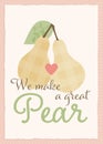 Make a great pear card