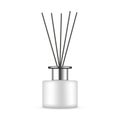 Reed Diffuser Bottle with Metal Cap, Black Aroma Sticks