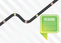 Roadmap Infographic design template with place for your text. Vector illustration and colorful visual