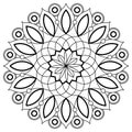 Luxury pattern mandala. Mandala coloring page. Adult Coloring Page. Mandalas art therapy and healing coloring page.