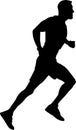 man doing exercise silhouette illustration