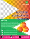 modern corporates flyer vector template design Royalty Free Stock Photo