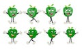 Apple Cartoon character Illustration of a Happy Apple Character Royalty Free Stock Photo