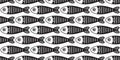fish Seamless pattern vector tuna salmon shark cartoon pet dolphin whale sea ocean repeat wallpaper tile background Royalty Free Stock Photo