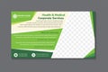 health and medical corporate services banner template Royalty Free Stock Photo