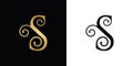 Luxury Letter S Logo, Initial S Logo, S Logo, Letter S icon