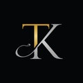 TK Logo, TK Monogram, Initial TK Logo, Letter TK Logo, Luxury Vector