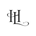 HL Logo, HL Monogram, Initial HL Logo, Letter HL Logo, Luxury Vector