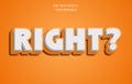 Right 3d text effects Luxury 3d editable text effect