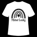 Mister lucky shirt print template, typography t-shirt design