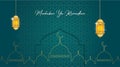 Luxury islamic background ramadhan vector illustration