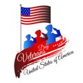 Veterans day united states of america clipart vector Royalty Free Stock Photo