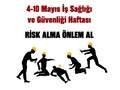 4-10 Mayis Is GÃ¼venligi Haftas? template design. Text translate: May 4-10 Occupational Safety Week