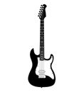 Electric guitars Silhouette, Musical Instrument Royalty Free Stock Photo