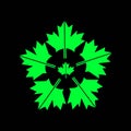 Nature leaf vector logo template design