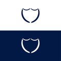 Shield vector logo template design Royalty Free Stock Photo