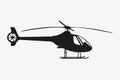 Light Utility Helicopter Silhouette, Civil Aircraft