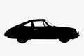 Old School Vintage Sport Car Silhouette Royalty Free Stock Photo