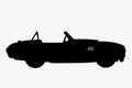 Convertible Sport Car Silhouette Vehicle Royalty Free Stock Photo