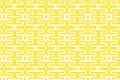 yellow abstract seamless pattern. Geometric curve ornament illustration Royalty Free Stock Photo