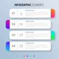 Vector Infographic label design template with icons and 4 options or steps