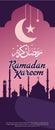 x banner greeting cards and social media story templates for ramadan kareem greetings. Royalty Free Stock Photo