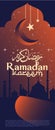 x banner greeting cards and social media story templates for ramadan kareem greetings. Royalty Free Stock Photo