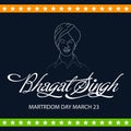 Martyr\'s Day with freedom fighter Bhagat Singh.