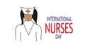 INTERNATIONAL NURSES DAY - HEALTHCARE Royalty Free Stock Photo