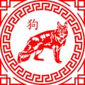 Dog Chinese Zodiac Shio Vector