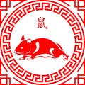 Mouse Chinese Zodiac Shio Vector