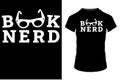 book nerd t-shirt design