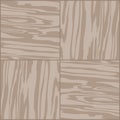 Parquet square slats, tile floor planks texture. Imitation wooden masonry of the laminate. Brown pattern. Vector