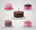 Birthday cake background design. Happy birthday