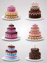 Birthday cake background design. Happy birthday Royalty Free Stock Photo