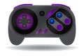 set of gamepads console retro for pc games isolated