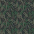 Abstract halftone seamless camouflage, led style texture. Camo background. Vector