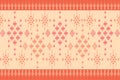Ikat aztec motif geometric thai textile sarong seamless pattern. Royalty Free Stock Photo