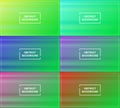 sets of yellow, blue, purple, pink, red and green gradient background with space for text. simple, blur, modern and color Royalty Free Stock Photo