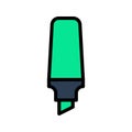 Highlighter Filled Line Style Icon